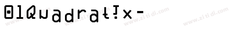 01Quadratix字体转换