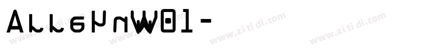 AlleynW01字体转换