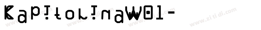 CapitolinaW01字体转换