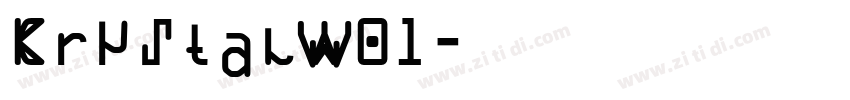CrystalW01字体转换
