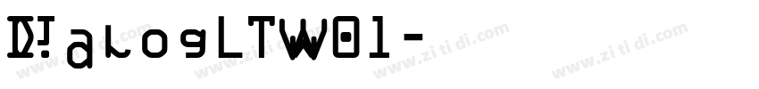 DialogLTW01字体转换