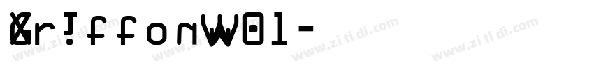 GriffonW01字体转换