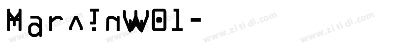 MarvinW01字体转换