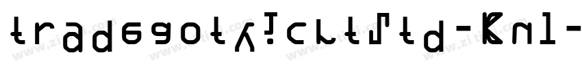 tradegothicltstd-Cn1字体转换