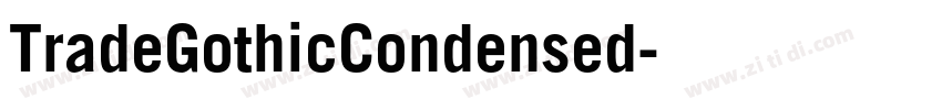 TradeGothicCondensed字体转换