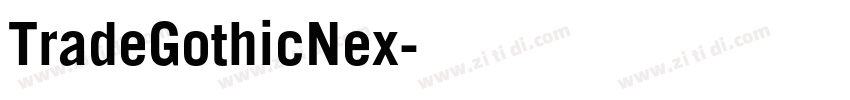 TradeGothicNex字体转换