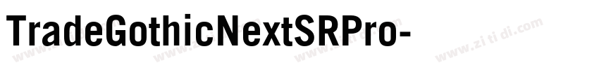 TradeGothicNextSRPro字体转换