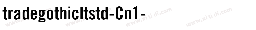 tradegothicltstd-Cn1字体转换