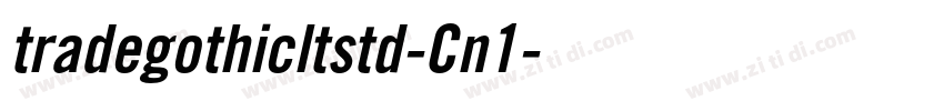 tradegothicltstd-Cn1字体转换