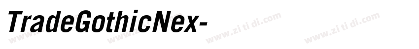 TradeGothicNex字体转换