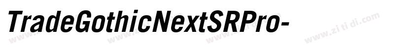 TradeGothicNextSRPro字体转换