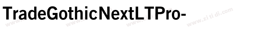 TradeGothicNextLTPro字体转换
