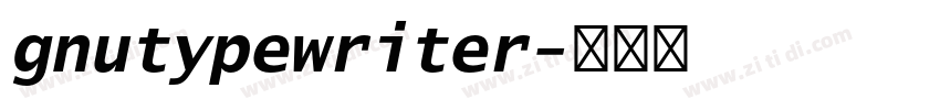 gnutypewriter字体转换