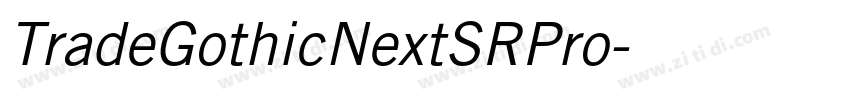 TradeGothicNextSRPro字体转换