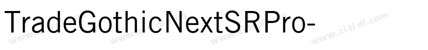 TradeGothicNextSRPro字体转换