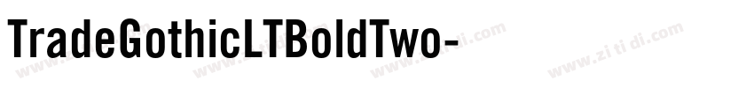 TradeGothicLTBoldTwo字体转换
