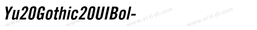 Yu20Gothic20UIBol字体转换
