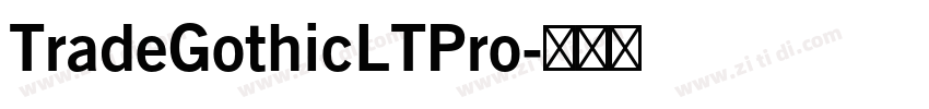TradeGothicLTPro字体转换