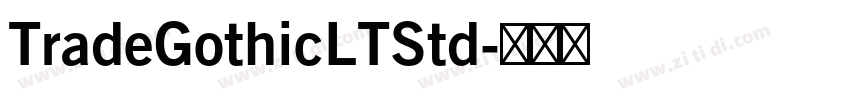 TradeGothicLTStd字体转换
