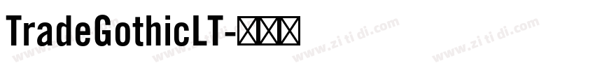 TradeGothicLT字体转换