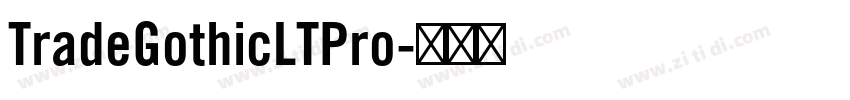 TradeGothicLTPro字体转换