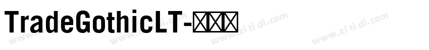 TradeGothicLT字体转换