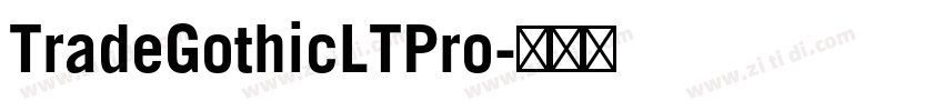 TradeGothicLTPro字体转换