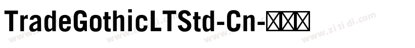 TradeGothicLTStd-Cn字体转换