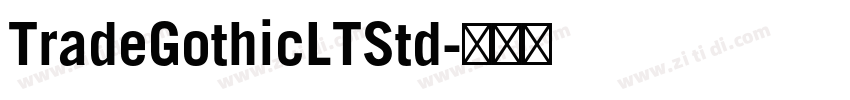 TradeGothicLTStd字体转换
