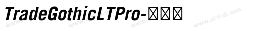 TradeGothicLTPro字体转换