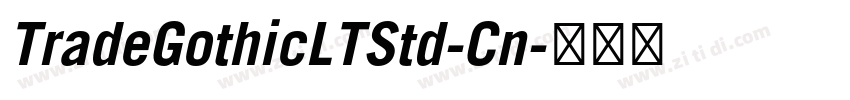 TradeGothicLTStd-Cn字体转换