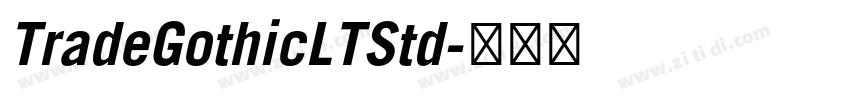 TradeGothicLTStd字体转换