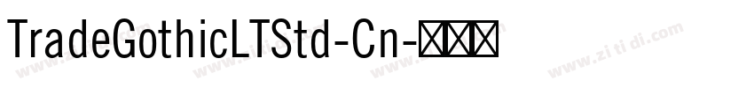 TradeGothicLTStd-Cn字体转换