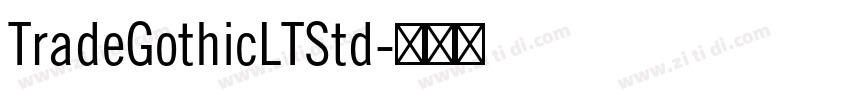 TradeGothicLTStd字体转换