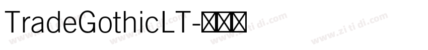 TradeGothicLT字体转换