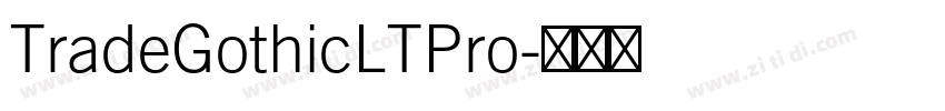 TradeGothicLTPro字体转换