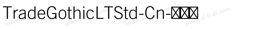 TradeGothicLTStd-Cn字体转换