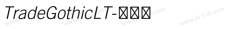 TradeGothicLT字体转换