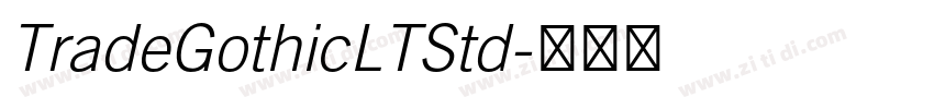 TradeGothicLTStd字体转换