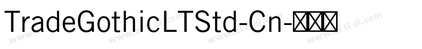 TradeGothicLTStd-Cn字体转换