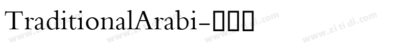 TraditionalArabi字体转换