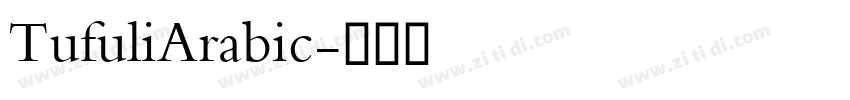 TufuliArabic字体转换