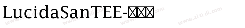 LucidaSanTEE字体转换