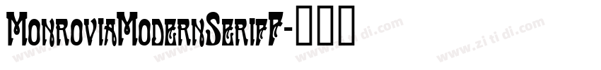 MonroviaModernSerifF字体转换