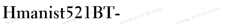 Hmanist521BT字体转换