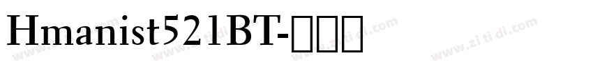 Hmanist521BT字体转换