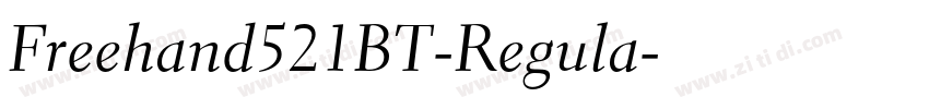 Freehand521BT-Regula字体转换