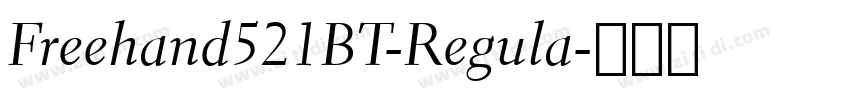 Freehand521BT-Regula字体转换