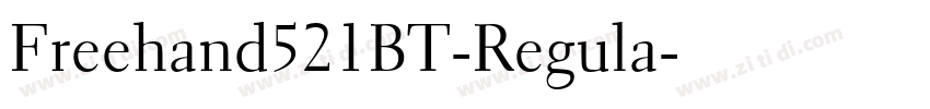 Freehand521BT-Regula字体转换