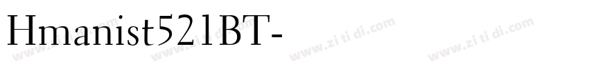 Hmanist521BT字体转换